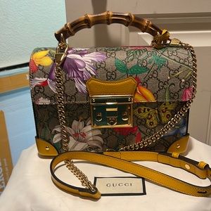 Gucci purse bamboo handle new